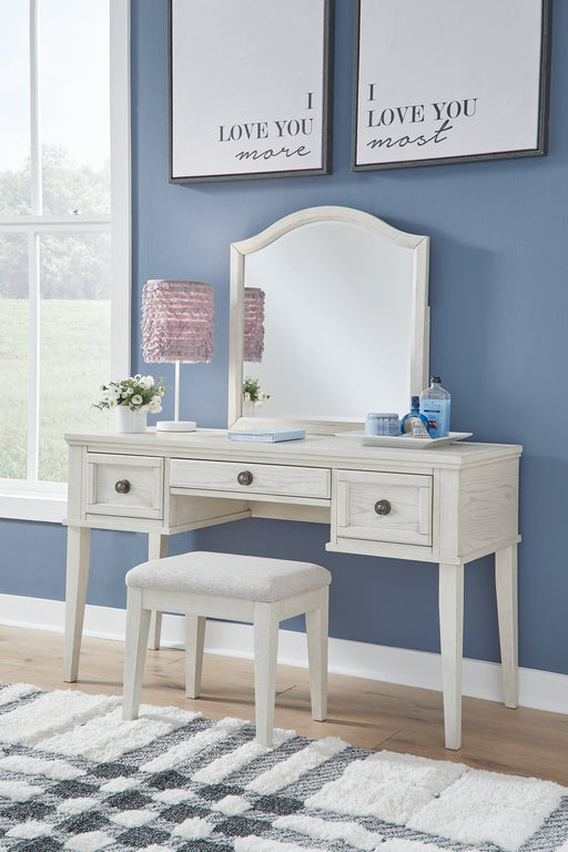 Robbinsdale Mirrored Vanity with Bench JR Furniture Storefurniture, home furniture, home decor