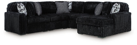 Midnight-Madness 6-Piece Sectional with Chaise