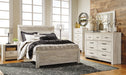 Bellaby Queen Panel Bed with Mirrored Dresser, Chest and Nightstand JR Furniture Store