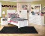 Bostwick Shoals Twin Panel Bed with Mirrored Dresser, Chest and Nightstand JR Furniture Store