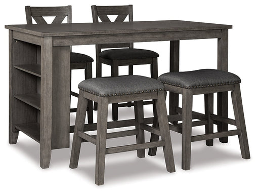Caitbrook Counter Height Dining Table and 4 Barstools JR Furniture Store