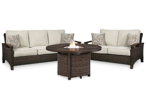 Paradise Trail Outdoor Sofa and Loveseat with Fire Pit Table JR Furniture Storefurniture, home furniture, home decor