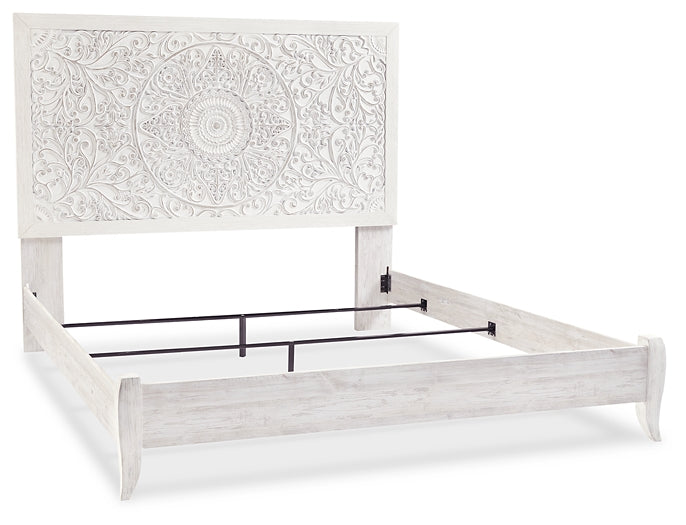 Paxberry King Panel Bed with Mirrored Dresser and 2 Nightstands JR Furniture Storefurniture, home furniture, home decor