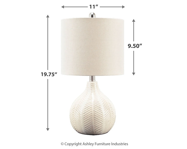 Rainermen Ceramic Table Lamp (1/CN) JR Furniture Storefurniture, home furniture, home decor