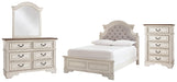 Realyn Full Panel Bed with Mirrored Dresser and Chest JR Furniture Storefurniture, home furniture, home decor