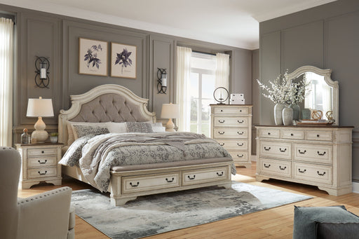 Realyn King Upholstered Bed with Mirrored Dresser and Chest JR Furniture Storefurniture, home furniture, home decor