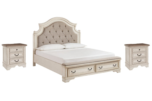Realyn Queen Upholstered Bed with 2 Nightstands JR Furniture Storefurniture, home furniture, home decor