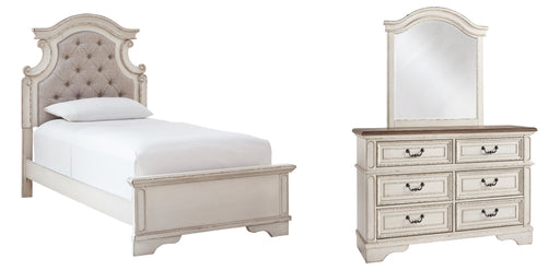 Realyn Twin Panel Bed with Mirrored Dresser JR Furniture Storefurniture, home furniture, home decor