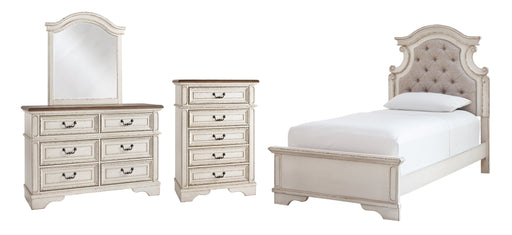 Realyn Twin Panel Bed with Mirrored Dresser and Chest JR Furniture Storefurniture, home furniture, home decor