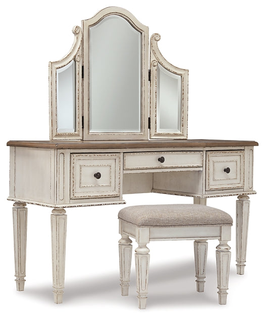 Realyn Vanity/Mirror/Stool (3/CN) JR Furniture Storefurniture, home furniture, home decor