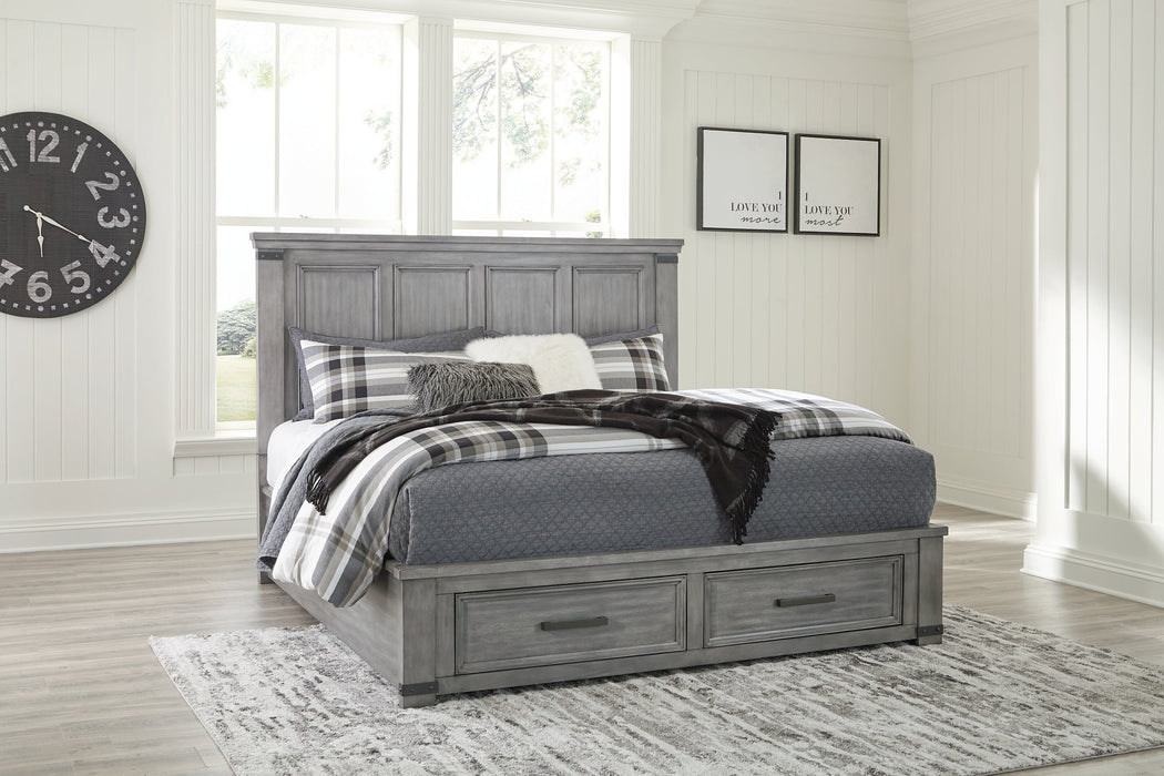 Russelyn King Storage Bed with Mirrored Dresser and Chest JR Furniture Storefurniture, home furniture, home decor