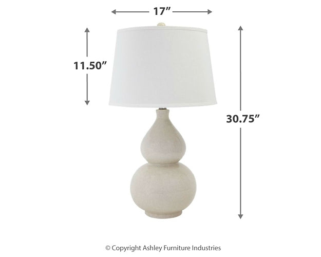 Saffi Ceramic Table Lamp (1/CN) JR Furniture Storefurniture, home furniture, home decor