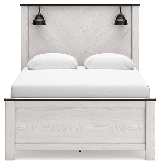 Schoenberg Queen Panel Bed with Mirrored Dresser JR Furniture Storefurniture, home furniture, home decor