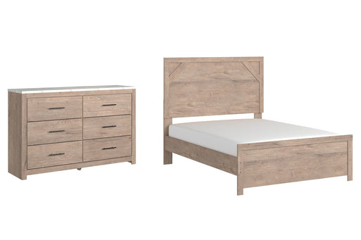 Senniberg Full Panel Bed with Dresser JR Furniture Storefurniture, home furniture, home decor