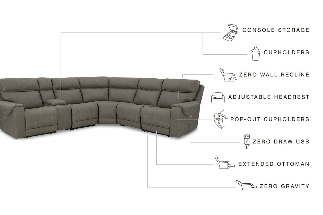 Starbot 6-Piece Power Reclining Sectional JR Furniture Storefurniture, home furniture, home decor