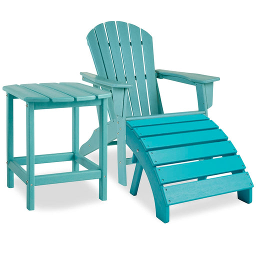 Sundown Treasure Outdoor Adirondack Chair and Ottoman with Side Table JR Furniture Storefurniture, home furniture, home decor