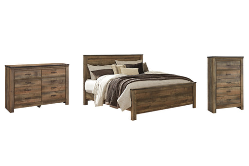 Trinell King Panel Bed with Dresser and Chest JR Furniture Storefurniture, home furniture, home decor