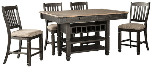 Tyler Creek Counter Height Dining Table and 4 Barstools JR Furniture Storefurniture, home furniture, home decor