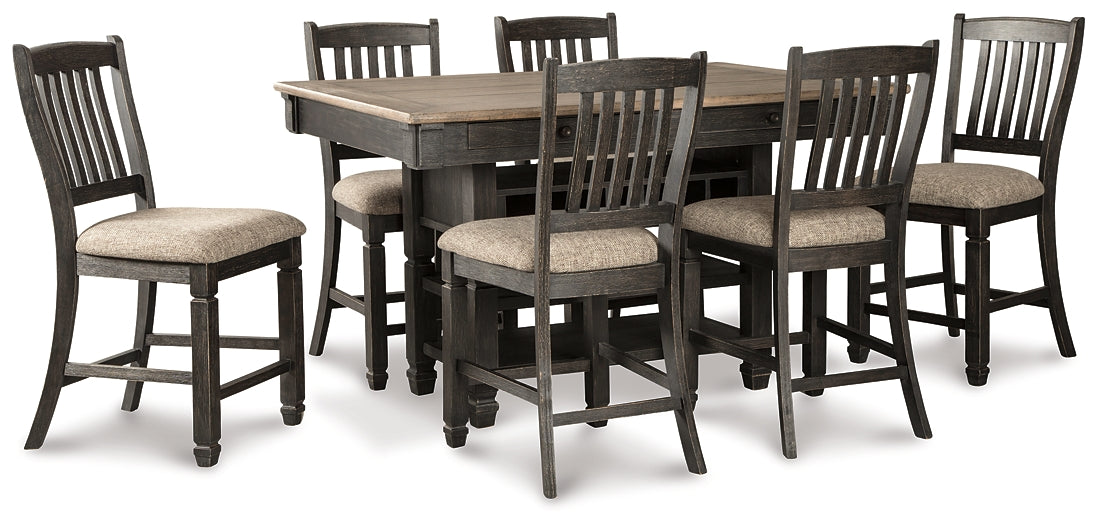 Tyler Creek Counter Height Dining Table and 6 Barstools JR Furniture Storefurniture, home furniture, home decor