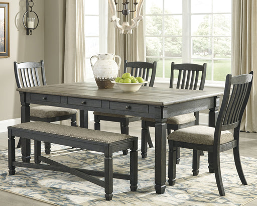 Tyler Creek Dining Table and 4 Chairs and Bench JR Furniture Storefurniture, home furniture, home decor