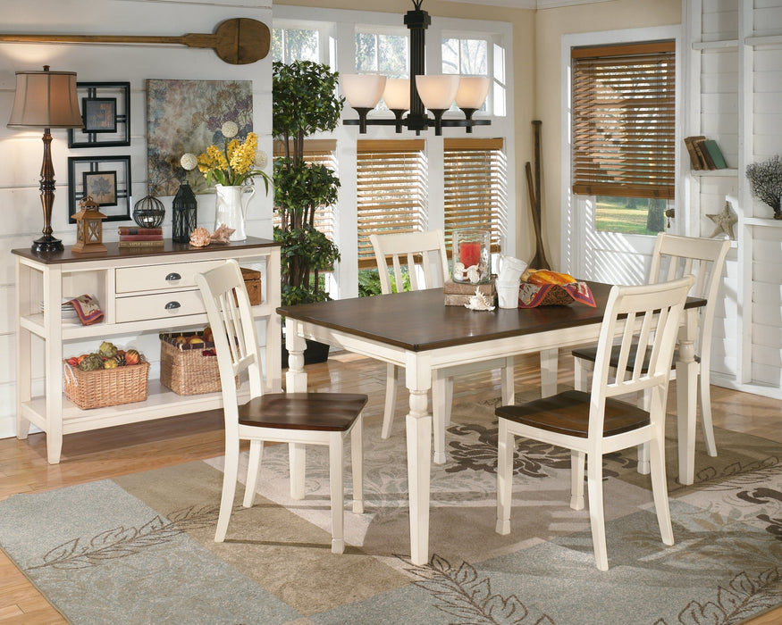 Whitesburg Dining Table and 4 Chairs with Storage JR Furniture Storefurniture, home furniture, home decor