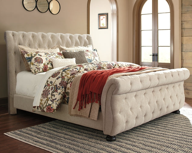 Willenburg Queen Upholstered Sleigh Bed JR Furniture Storefurniture, home furniture, home decor