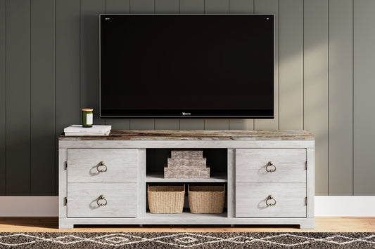 Willowton LG TV Stand w/Fireplace Option JR Furniture Storefurniture, home furniture, home decor