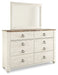Willowton Queen/Full Panel Headboard with Mirrored Dresser JR Furniture Storefurniture, home furniture, home decor