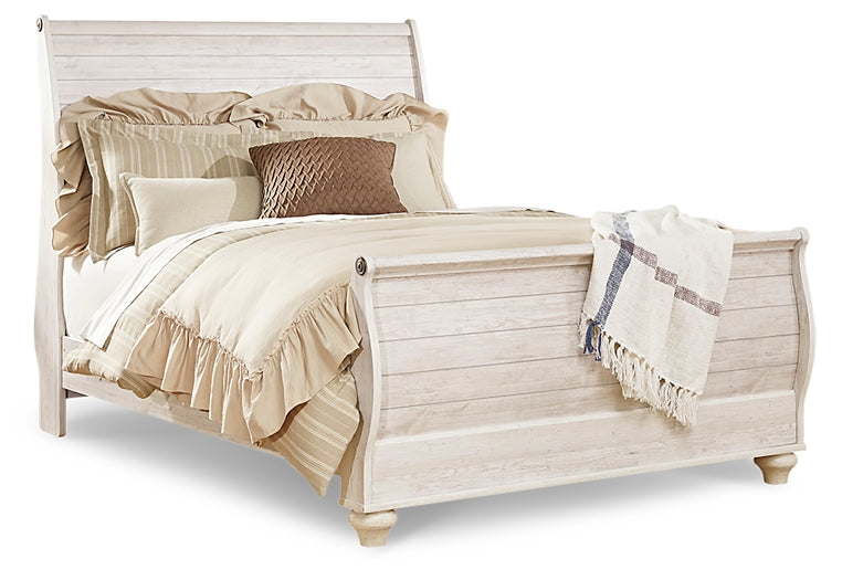 Willowton Queen Sleigh Bed JR Furniture Storefurniture, home furniture, home decor