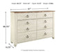 Willowton Queen Sleigh Bed with Dresser JR Furniture Storefurniture, home furniture, home decor