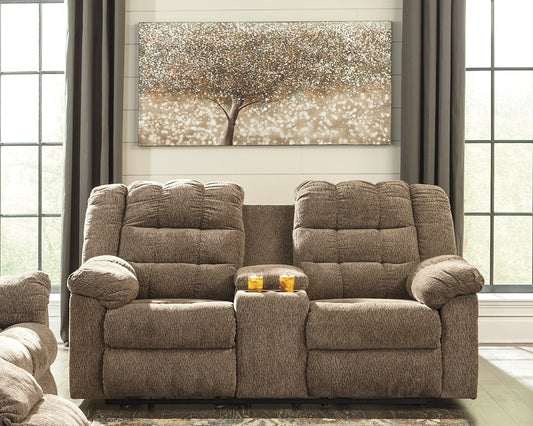 Workhorse DBL Rec Loveseat w/Console JR Furniture Storefurniture, home furniture, home decor
