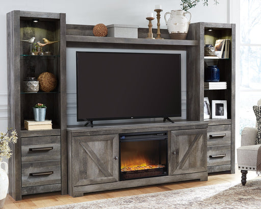 Wynnlow 4-Piece Entertainment Center with Electric Fireplace JR Furniture Storefurniture, home furniture, home decor