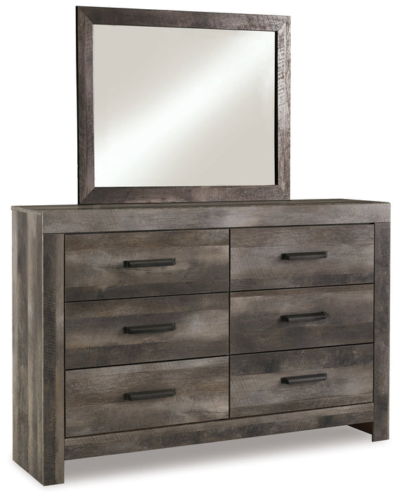 Wynnlow King Crossbuck Panel Bed with Mirrored Dresser JR Furniture Storefurniture, home furniture, home decor
