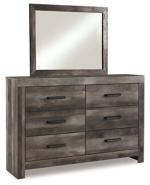 Wynnlow King Crossbuck Panel Bed with Mirrored Dresser and 2 Nightstands JR Furniture Storefurniture, home furniture, home decor