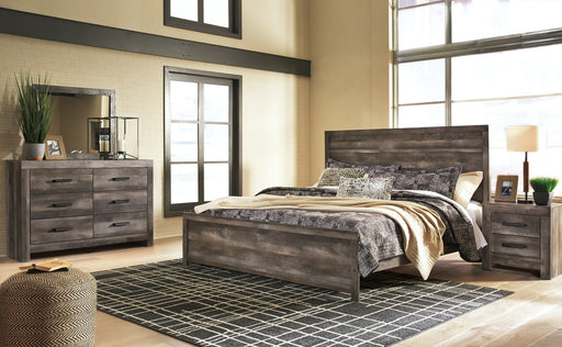 Wynnlow King Panel Bed with Mirrored Dresser and 2 Nightstands JR Furniture Storefurniture, home furniture, home decor