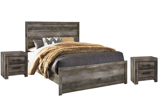 Wynnlow Queen Panel Bed with 2 Nightstands JR Furniture Storefurniture, home furniture, home decor