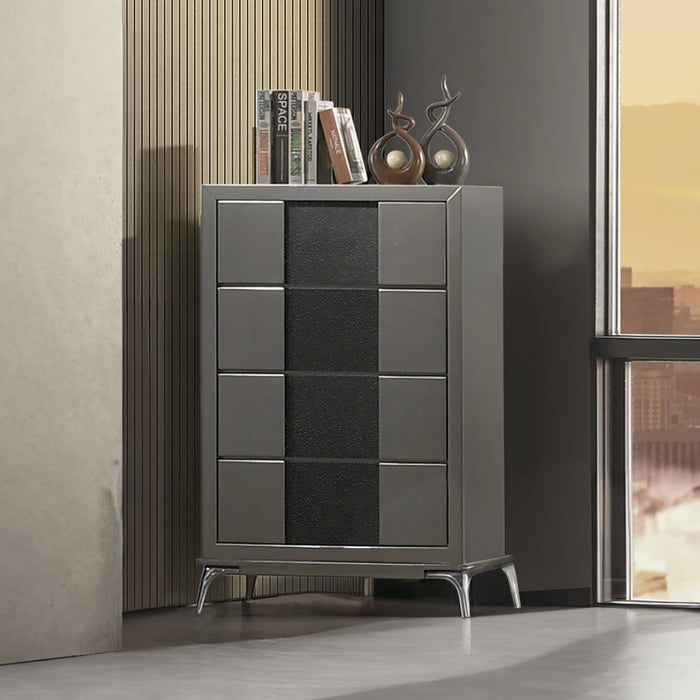 NOCTURNE 4 DRAWER CHEST-SLATE