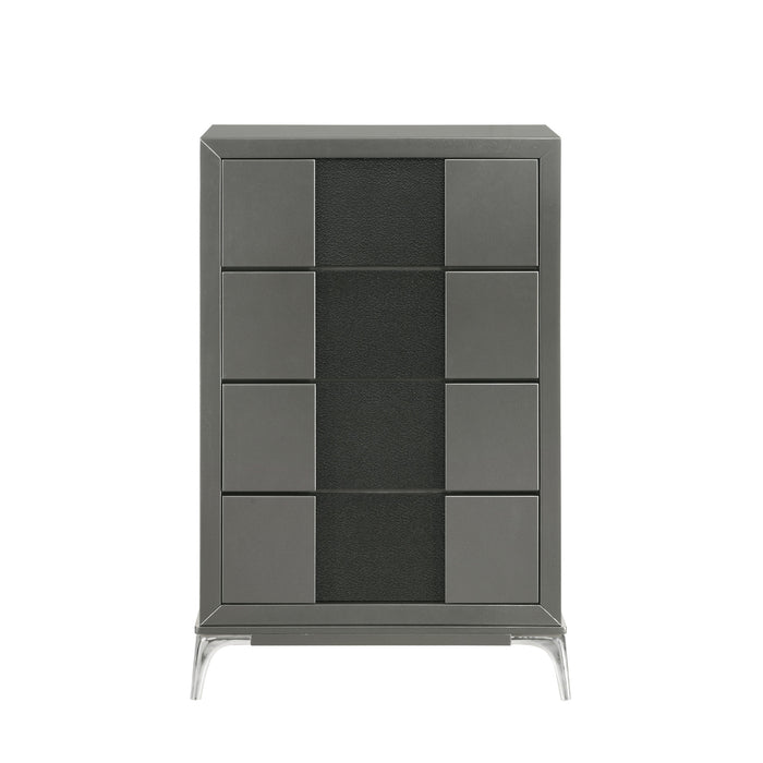 NOCTURNE 4 DRAWER CHEST-SLATE