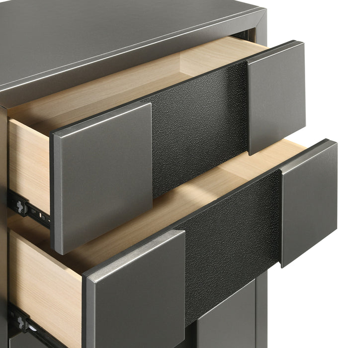 NOCTURNE 4 DRAWER CHEST-SLATE