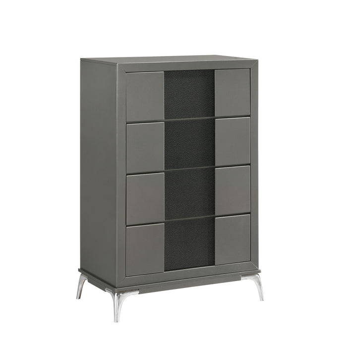 NOCTURNE 4 DRAWER CHEST-SLATE