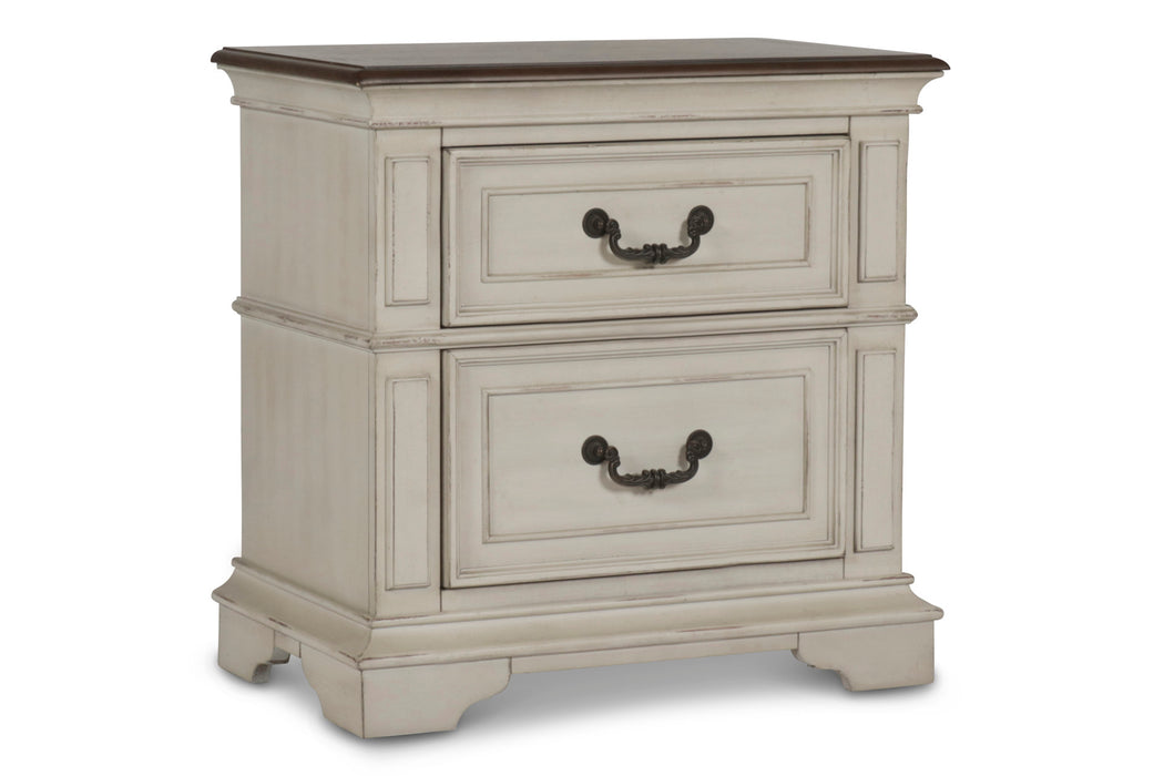 ANASTASIA NIGHTSTAND - ANT. WHITE