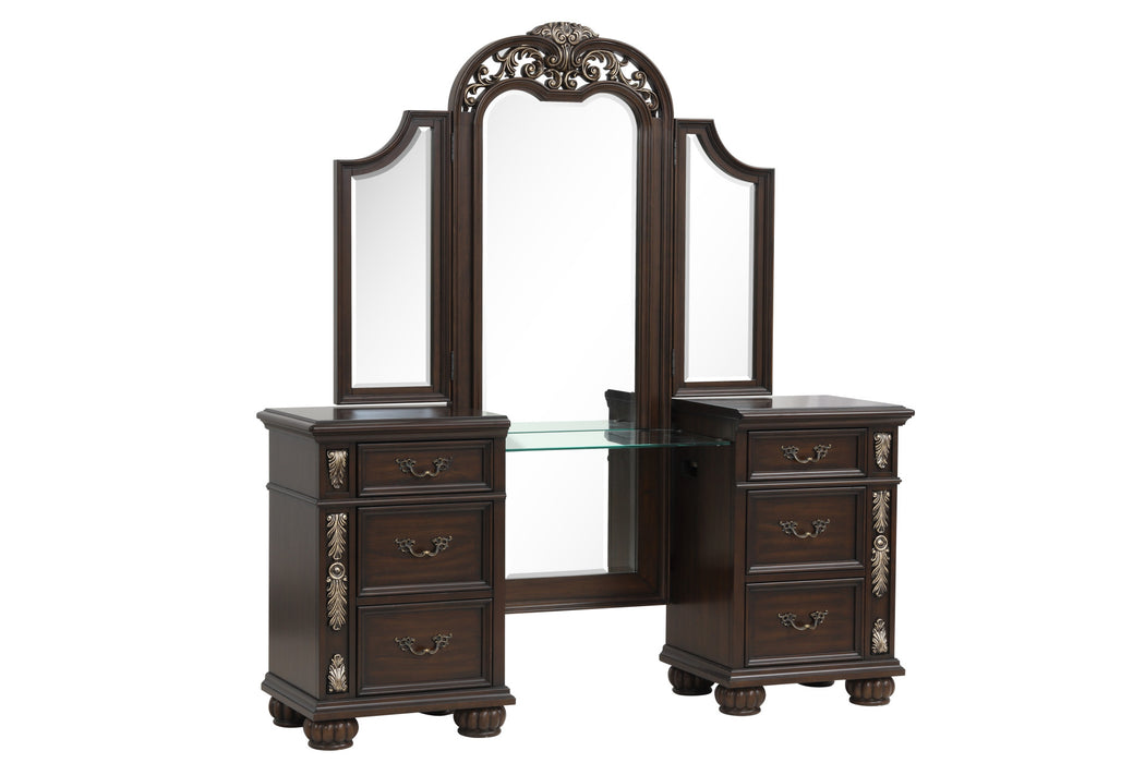 MAXIMUS VANITY TABLE MIRROR-MADEIRA