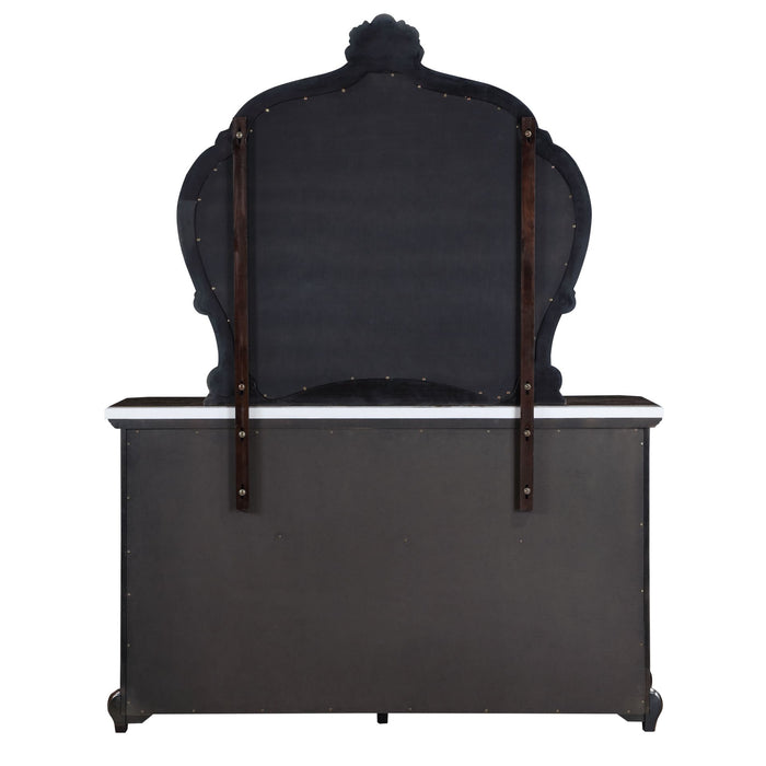 PALAZZO MARINA DRESSER/SERVER MIRROR-WALNUT