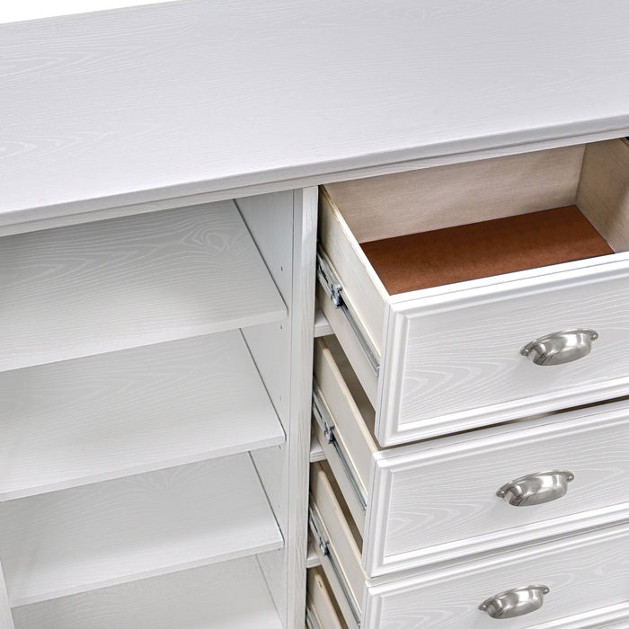 JAMESTOWN DOOR CHEST- WHITE