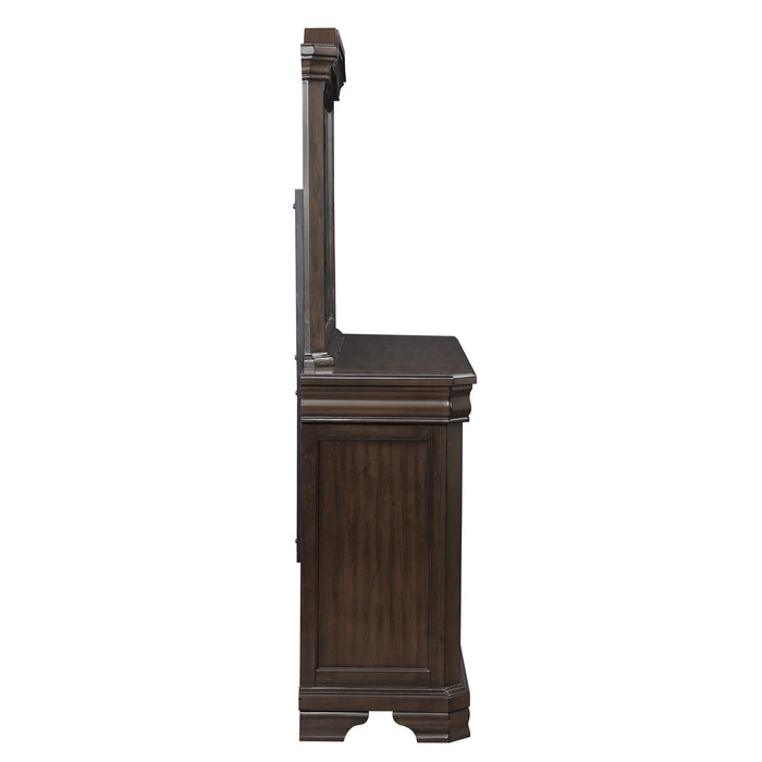 LYNDHURST LANDSCAPE MIRROR- WALNUT