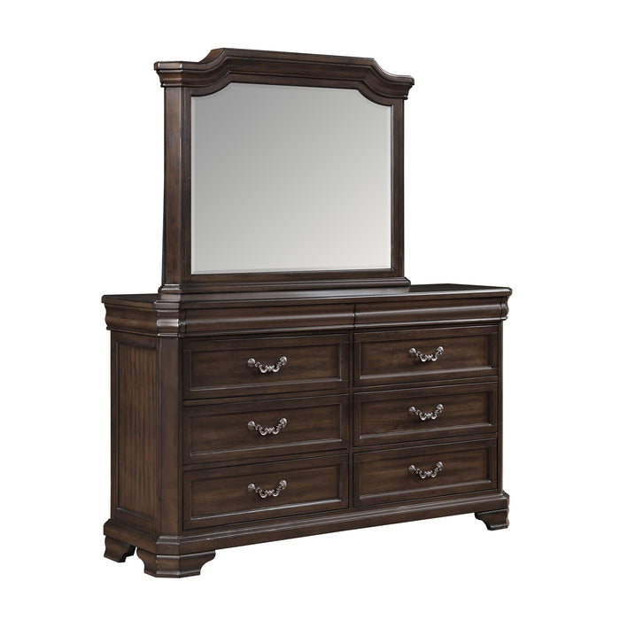 LYNDHURST LANDSCAPE MIRROR- WALNUT