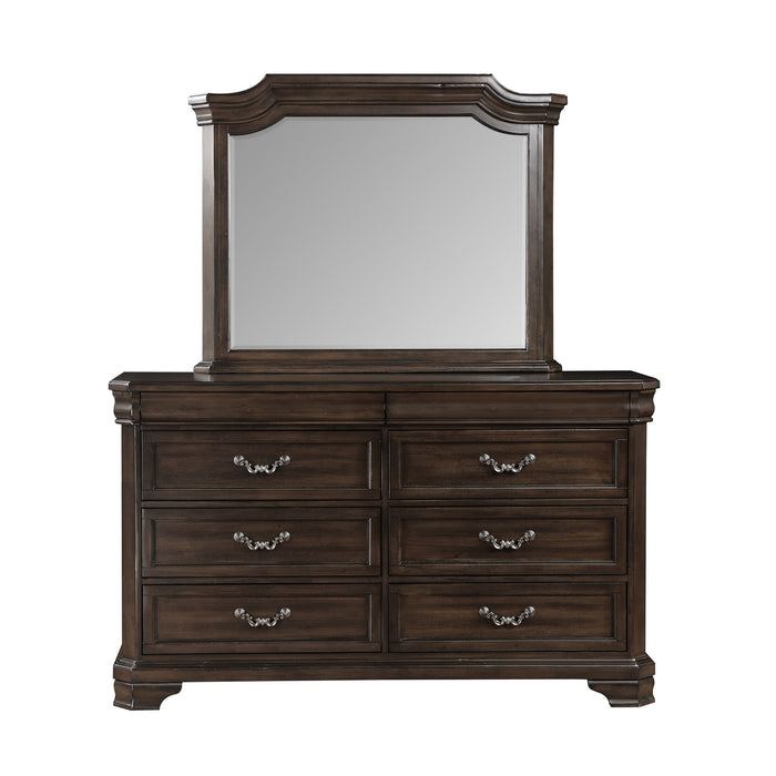 LYNDHURST LANDSCAPE MIRROR- WALNUT