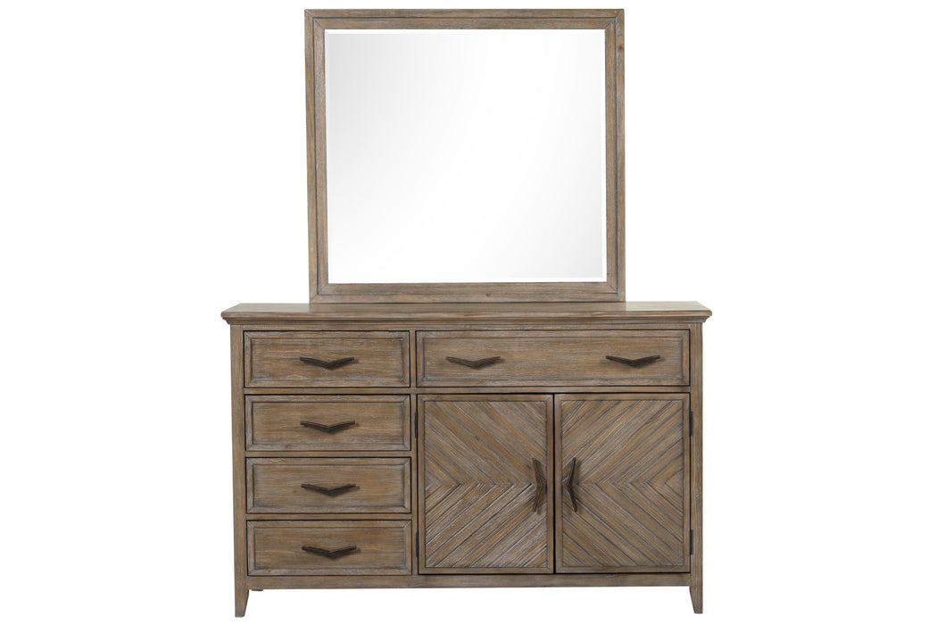 TYBEE DRESSER MIRROR-SAND