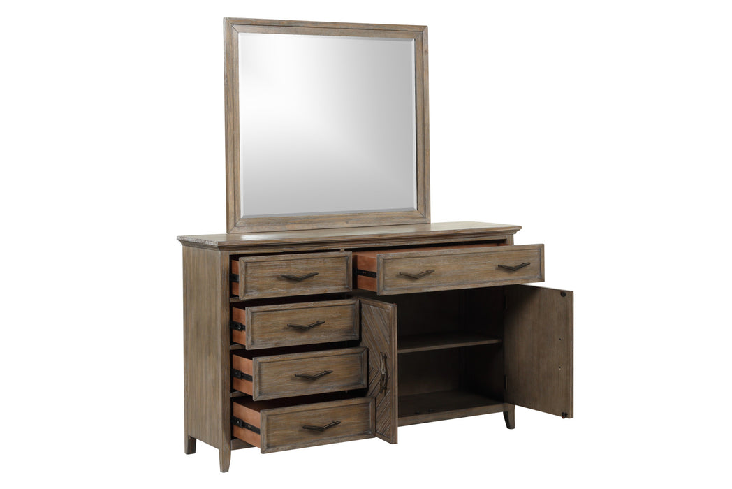 TYBEE DRESSER MIRROR-SAND