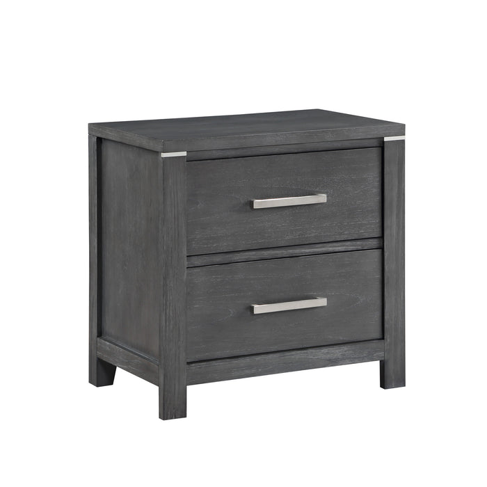 ODESSA NIGHTSTAND-CHARCOAL